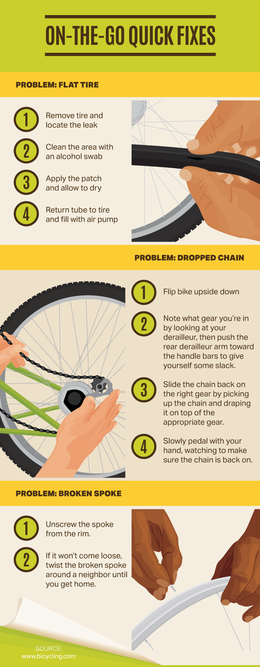 how to fix a loose chain on a bike